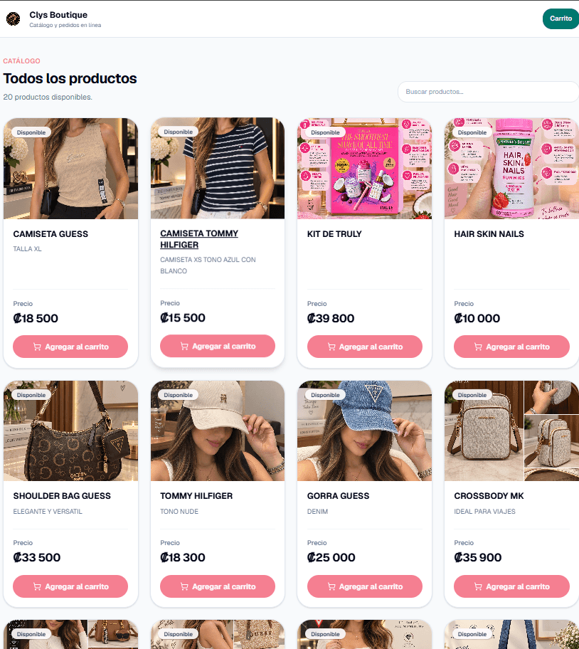 Ejemplo de boutique creada con TuComercio